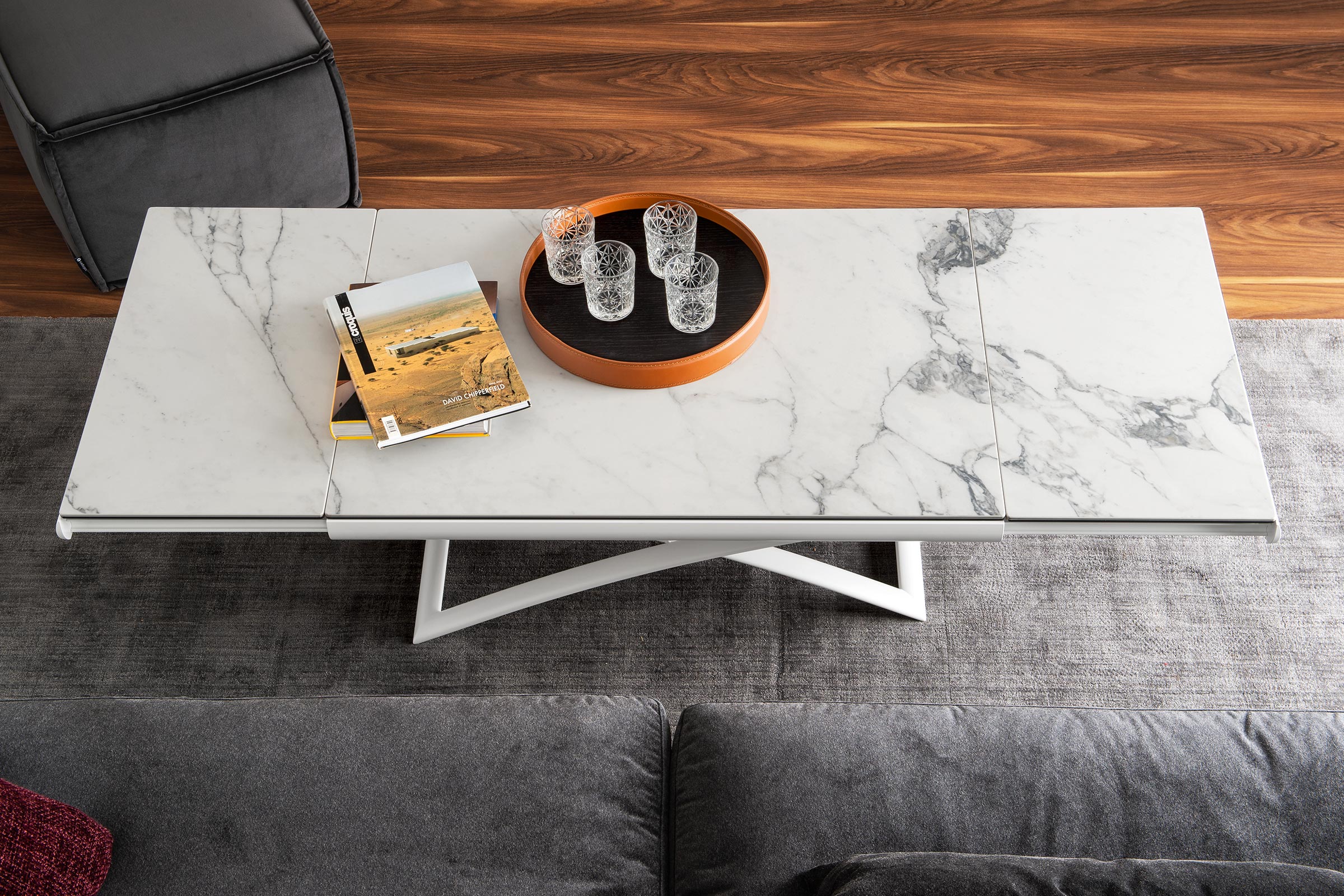 Calligaris dakota Adjustable, Extendable Coffee/Dining Table Height