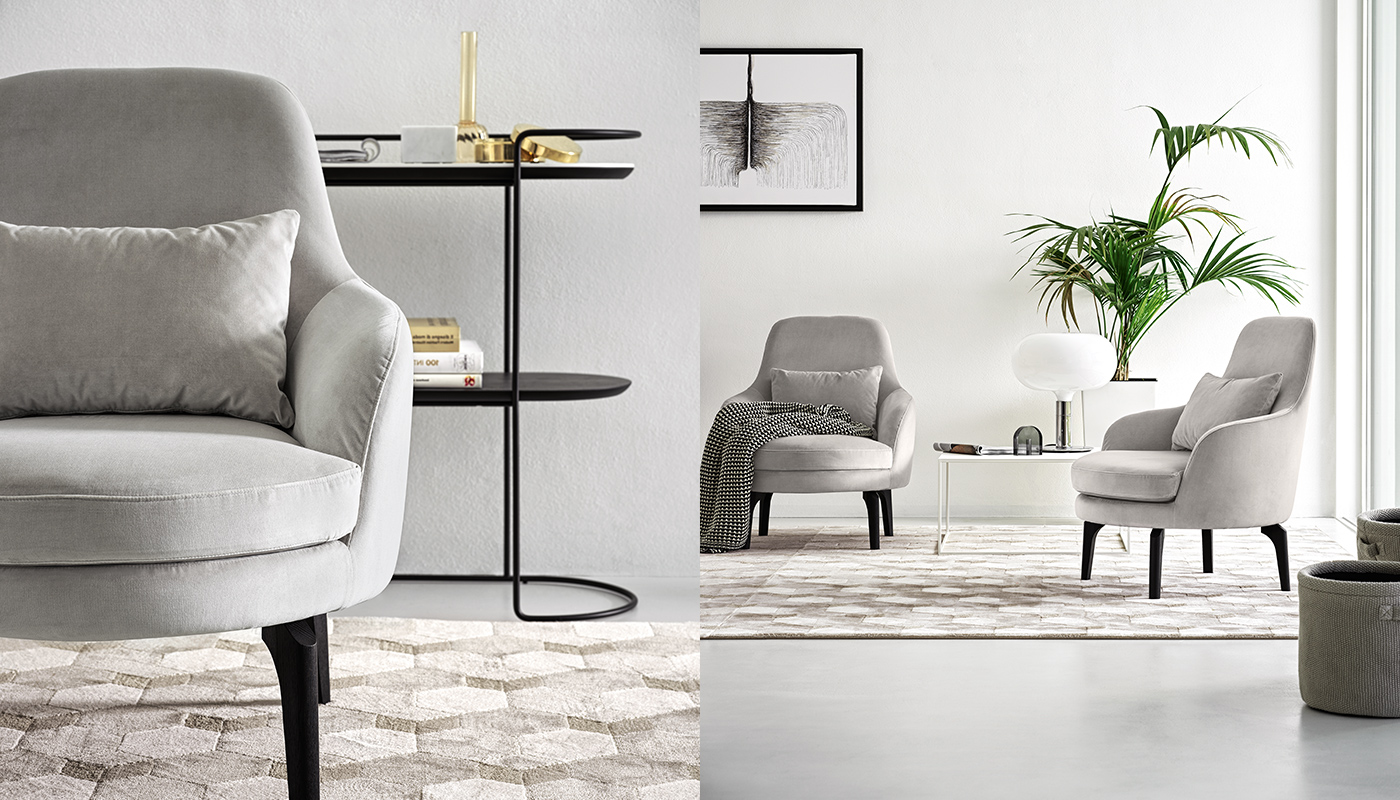 Calligaris medea ClassicDesign Armchair Fabric • Leather CS3407