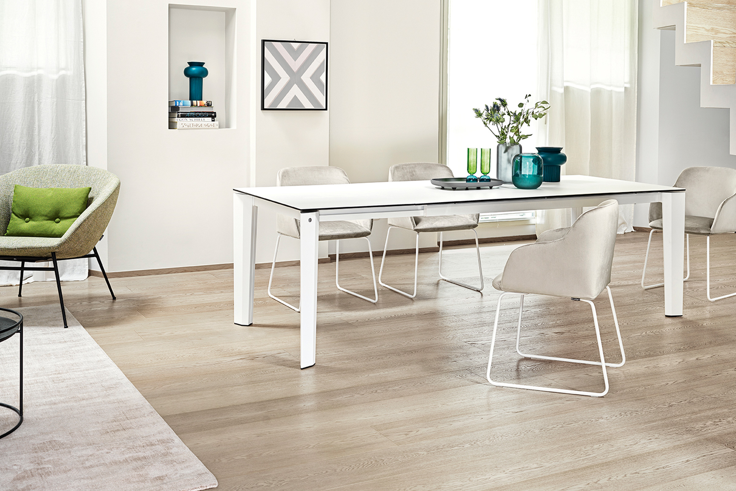 Calligaris delta Modern Extendable Table XLarge • Seats 1012