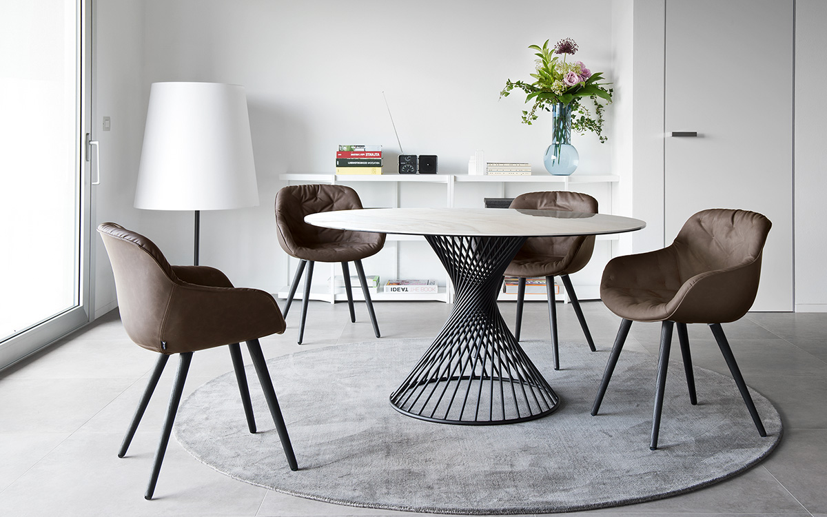 Calligaris vortex HelicalBase Table Large • Seats 6 CS4108FD 140