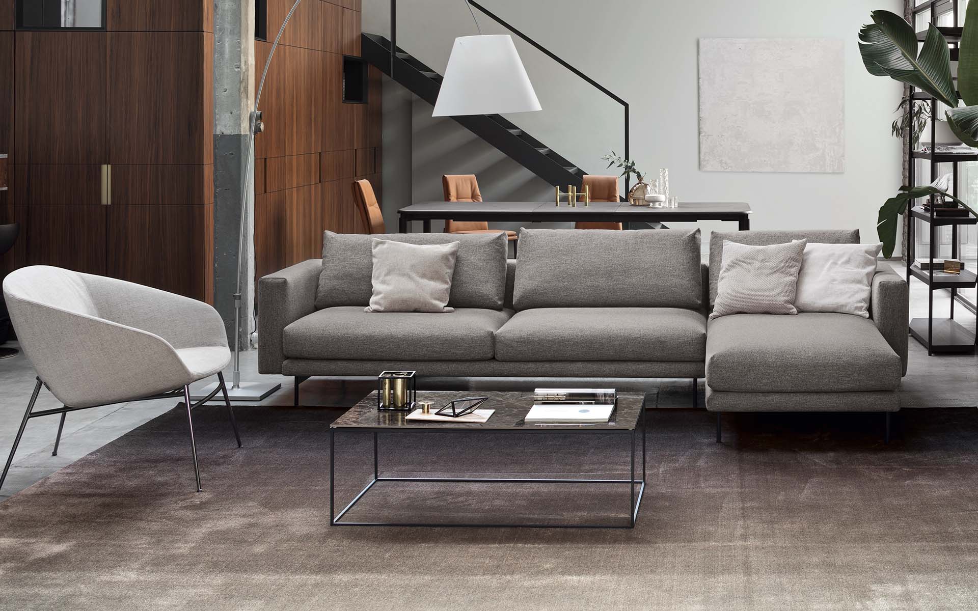 Calligaris rod ClassicDesign Sofa Fabric • Leather CS3430 Calligaris