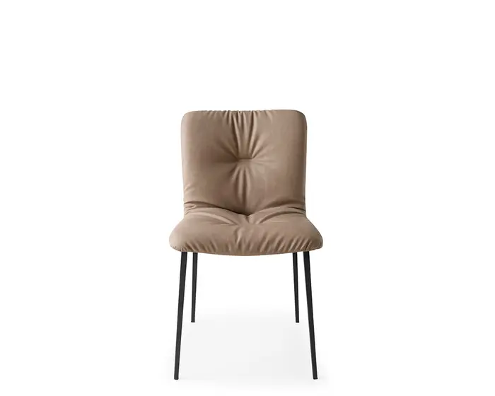 Annie: Chair with plush seat and wooden base | Calligaris Boca Raton