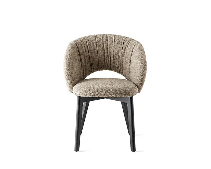 Anime: Padded armchair with wooden legs | Calligaris Boca Raton
