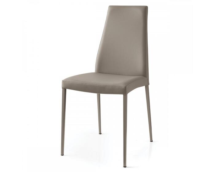 Aida: Padded upholstered chair with metal frame | Calligaris Boca