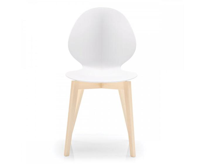 Basil: Chair with wooden base | Calligaris Boca Raton