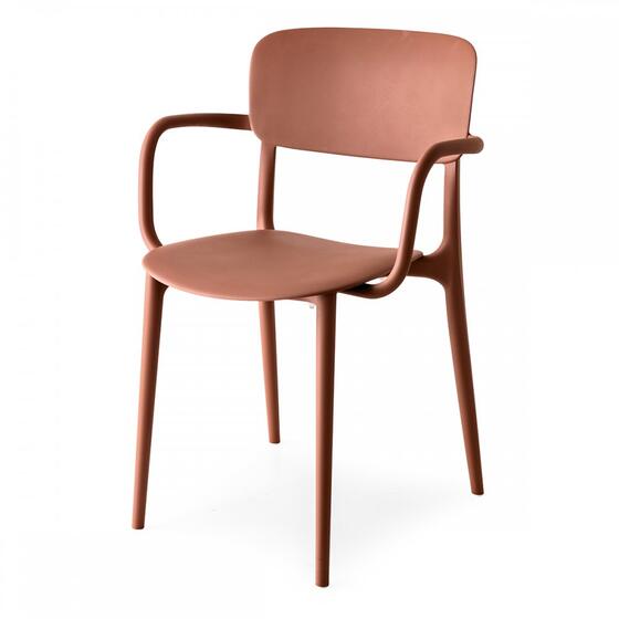 Liberty: Stackable plastic armchair for outdoor | Calligaris Boca