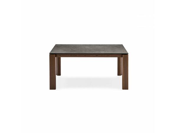 Omnia Table with extendable rectangular top and wooden legs Medium 