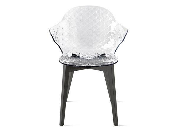 Saint Tropez Chair with plastic shell and wooden base CS1855