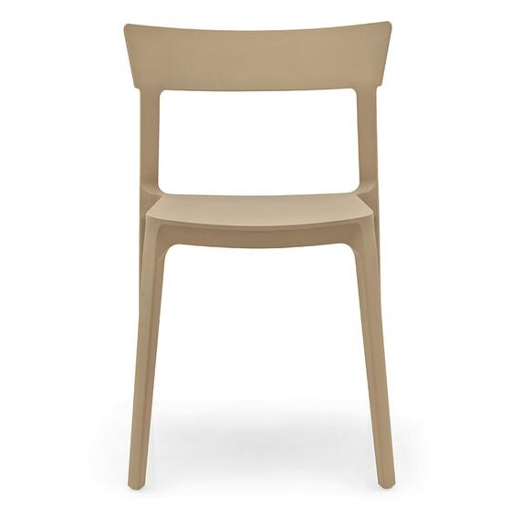 印象のデザイン Stackable Skin: plastic Calligaris | back open with chair ダイニングチェア