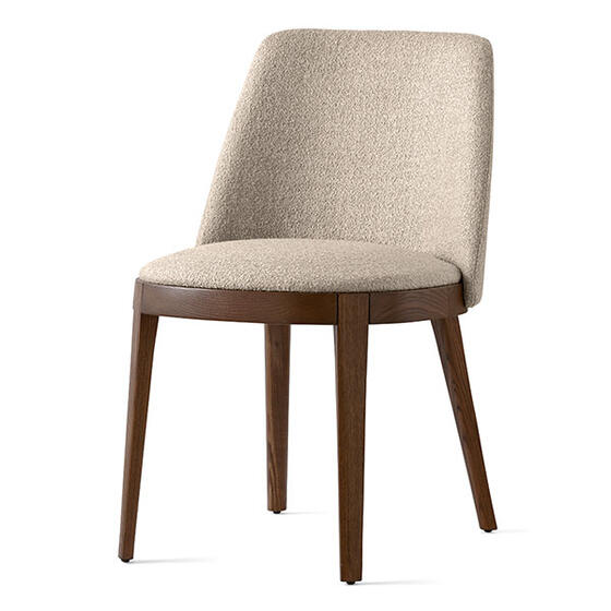 Adèl: Upholstered chair with wooden base | Calligaris Boca Raton