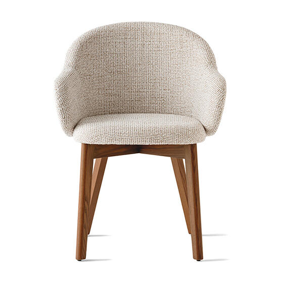 Holly Fab: Upholstered chair with wooden base | Calligaris Boca Raton