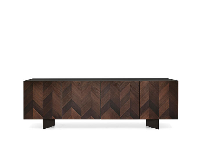 Intarsi: Sideboard with patterned inlaid front | Calligaris Boca Raton