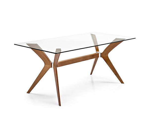Tokyo: Table with rectangular top and wooden legs | Calligaris