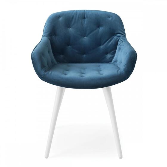 Igloo: Armchair with plush seat and wooden legs | Calligaris