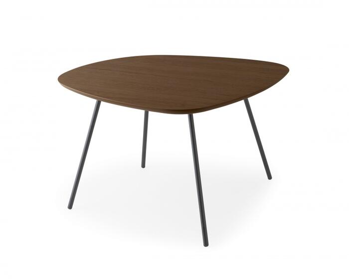 Tweet: Shaped top coffee table with metal base | Calligaris Boca Raton