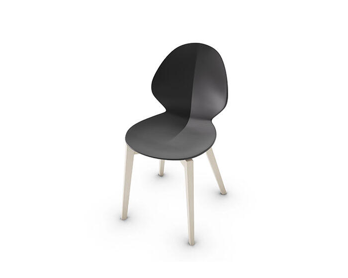 Basil: Chair with wooden base | Calligaris Boca Raton