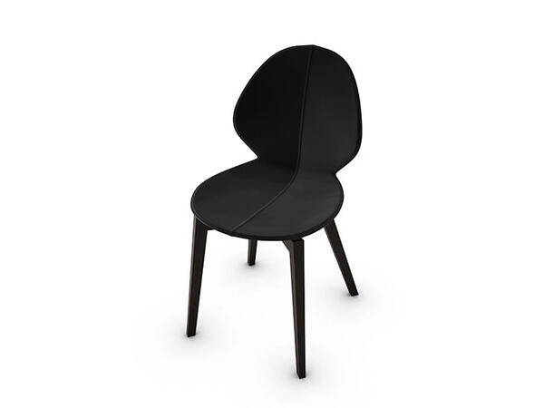 Basil Chair with wooden base CS1348 Calligaris