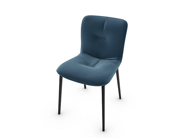 Annie Chair with plush seat and metal base CS1848 Calligaris