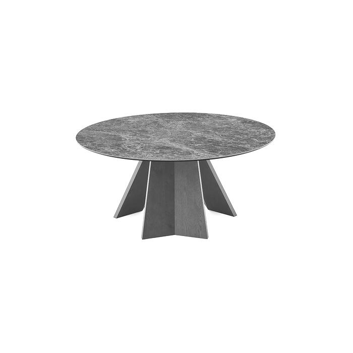 Icaro: Table with round top and wooden base | Calligaris Boca Raton