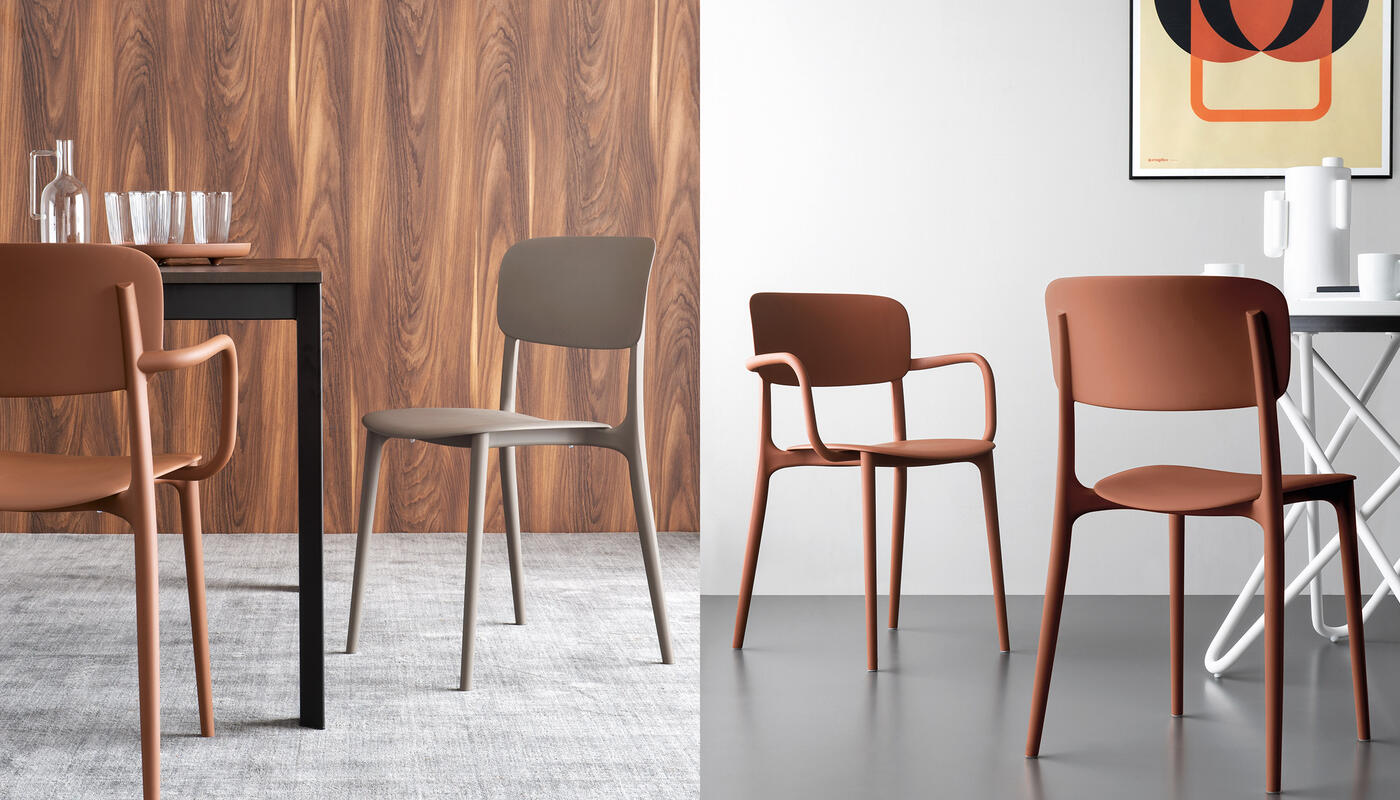 Liberty: Stackable plastic armchair for outdoor | Calligaris Boca