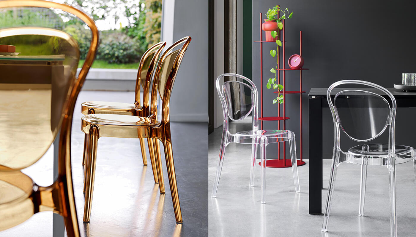 クリアチェア　Calligaris/PARISIENNE #2 クリアチェアCalligaris/PARISIENNE #2