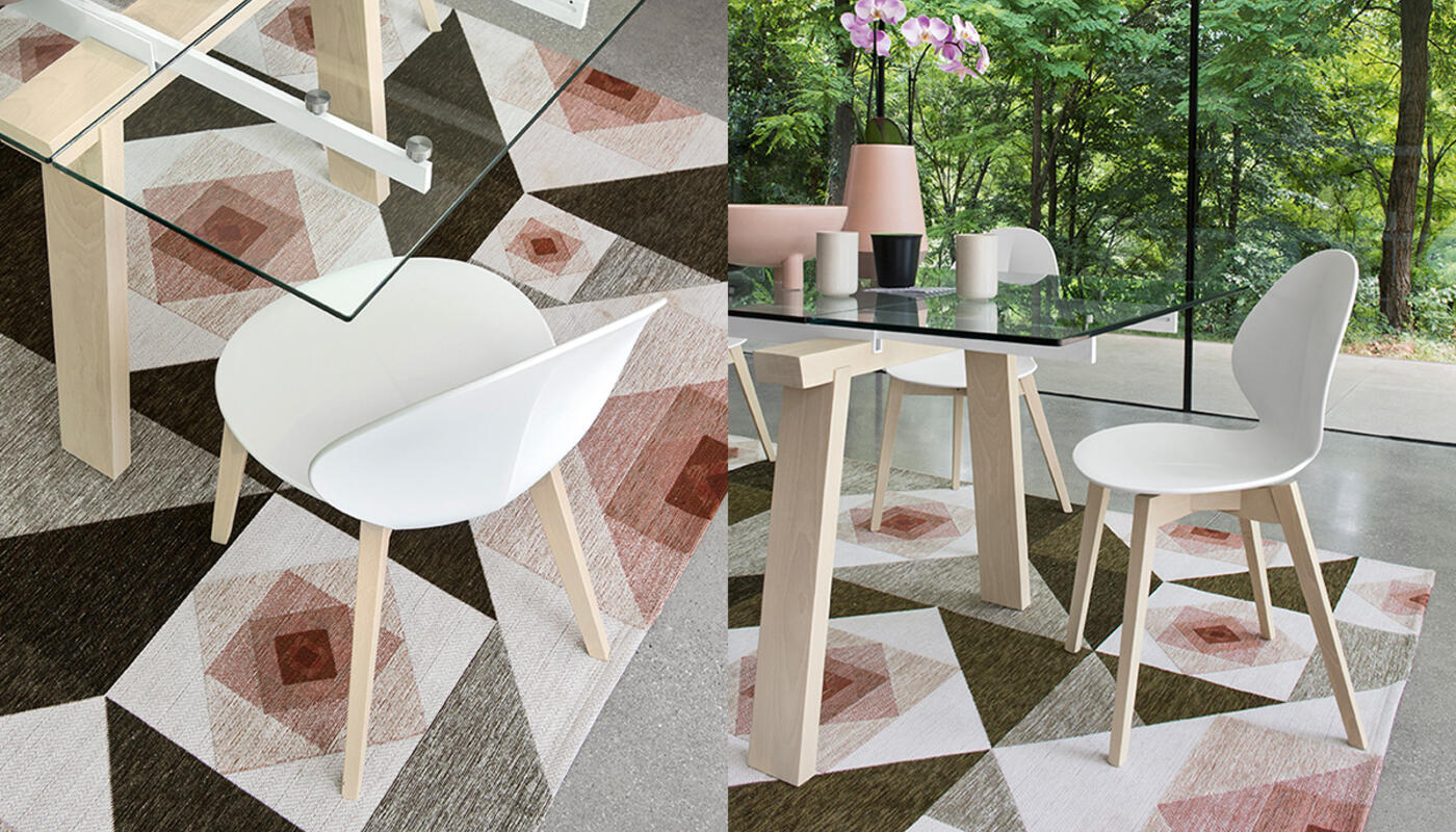 Basil: Chair with wooden base | Calligaris Boca Raton