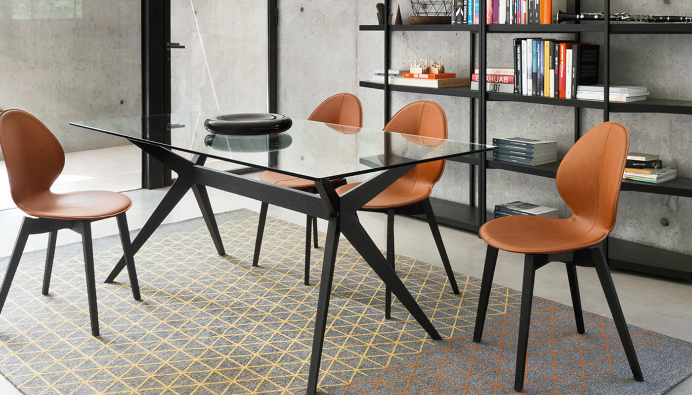 Basil: Chair with wooden base | Calligaris Boca Raton