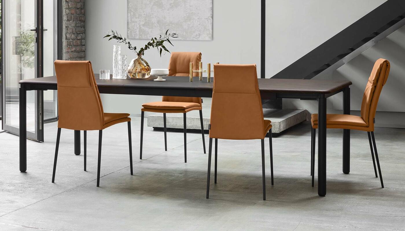 Carmen: Upholstered chair with metal legs | Calligaris Boca Raton