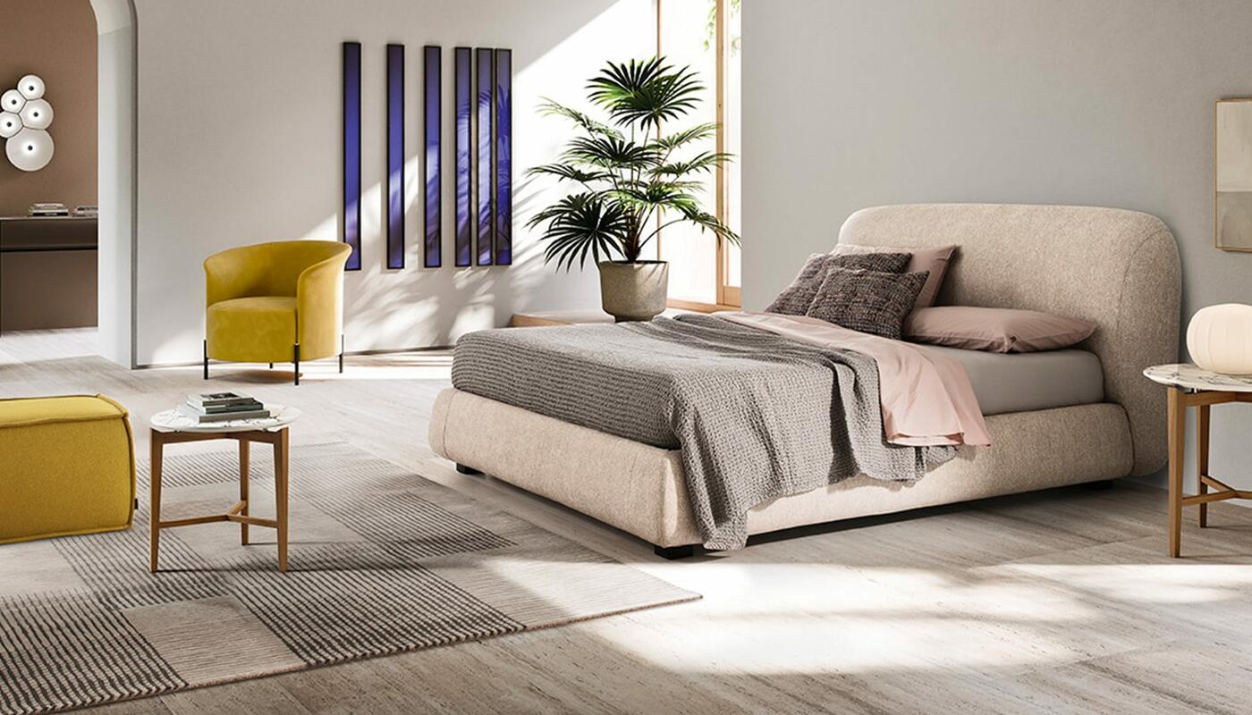 ⭐︎noa⭐︎ Noa: Fully-Upholstered Bed | Calligaris Boca Raton