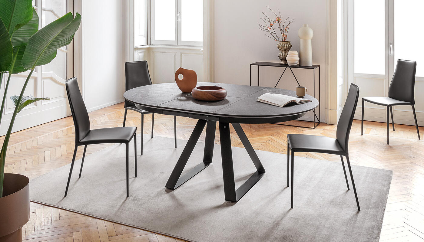 CS1452 Aida Leather Dining Chair - Thumbnail 5