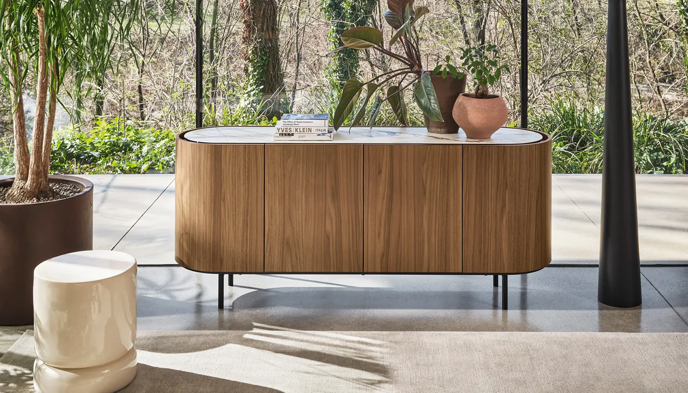 Lake: Rounded sideboard | Calligaris Boca Raton